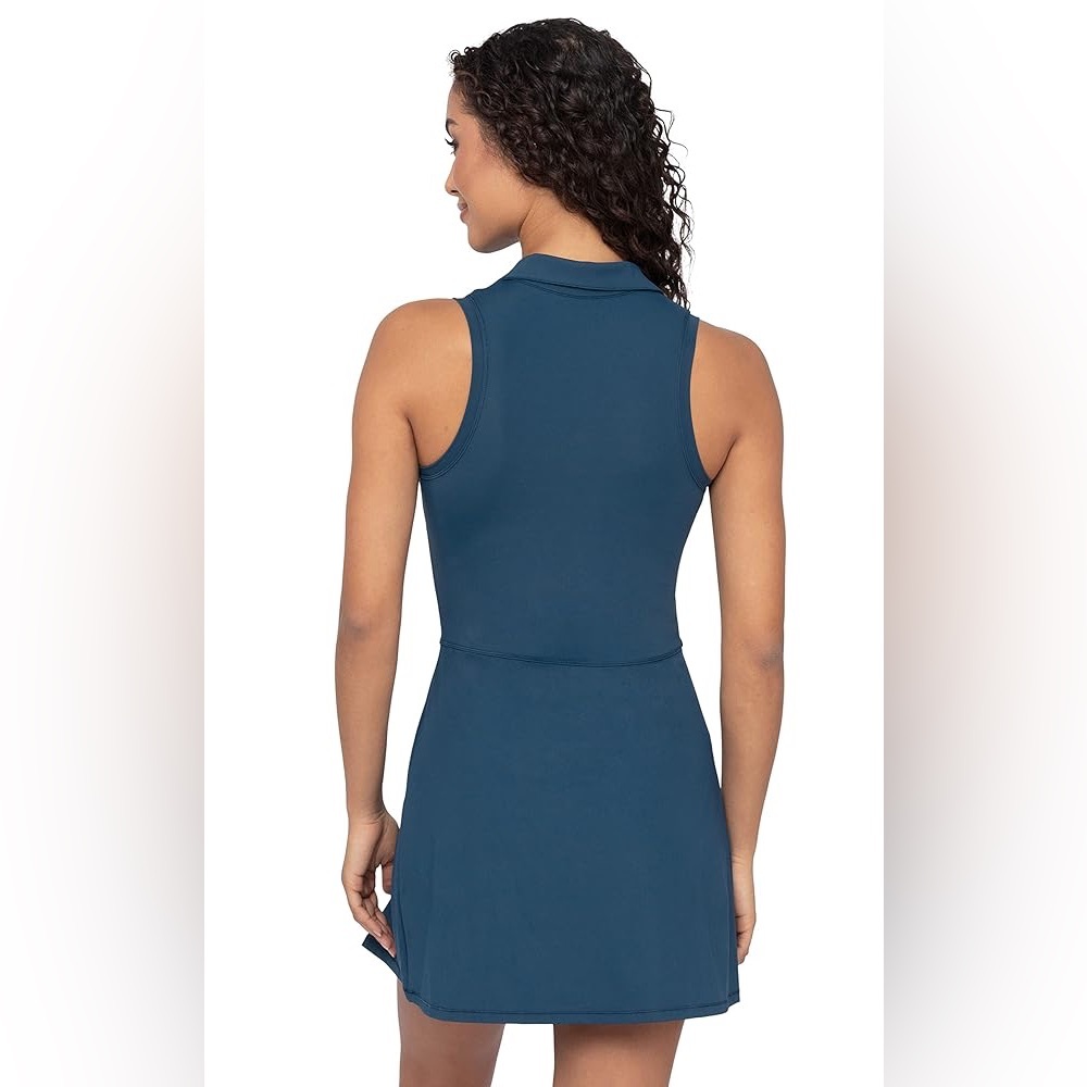 90 Degree By Reflex Racerback Blue Pleated Tennis/Pickleball Dress - Small(NWT) - Picture 3 of 9
